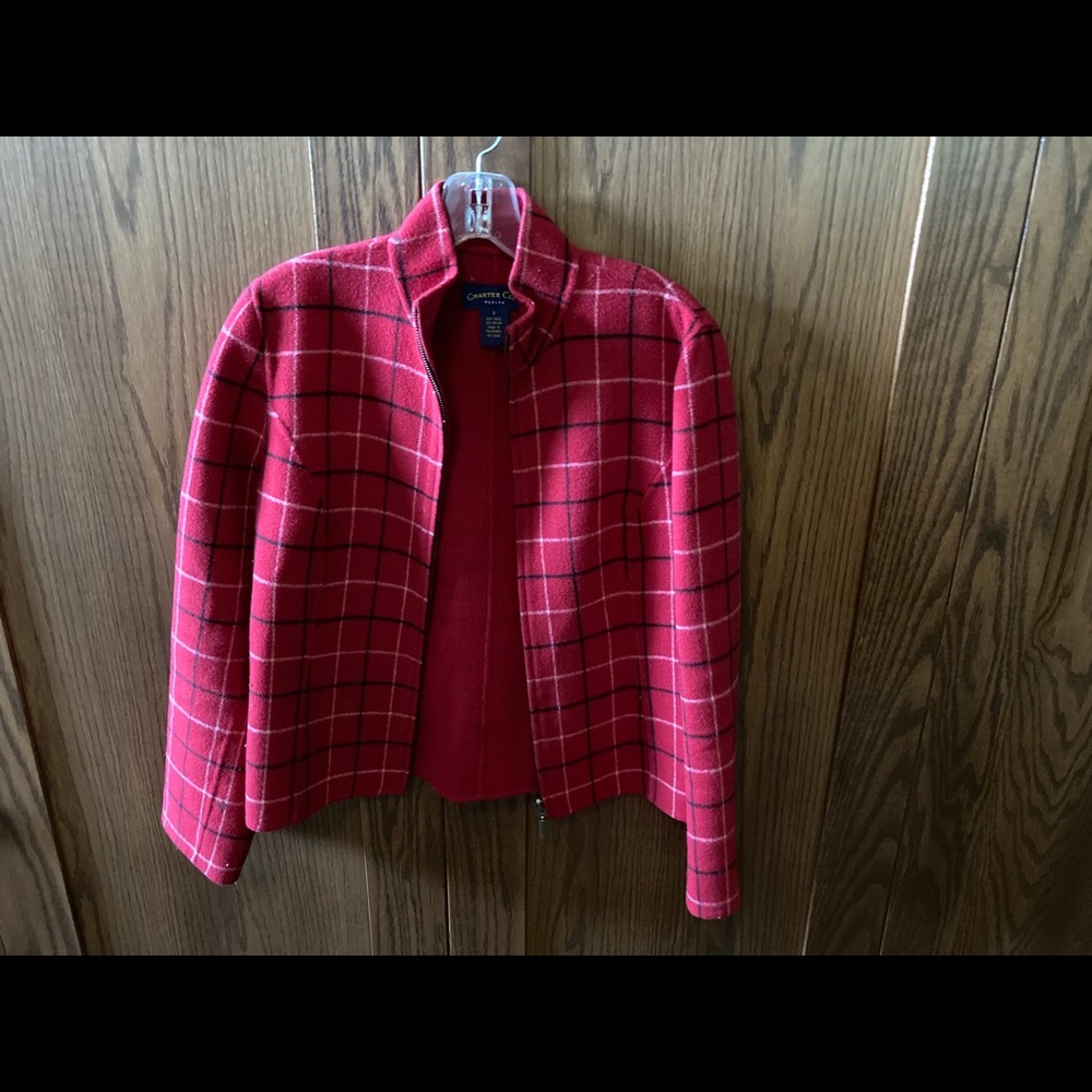 Wool red blazer